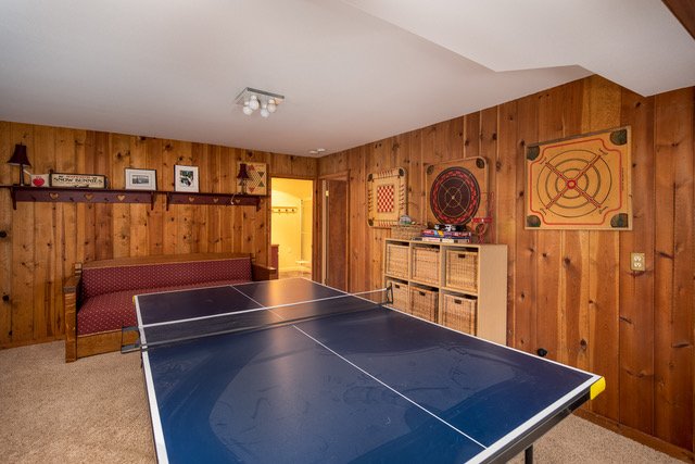 Recreation room with table tennis and games